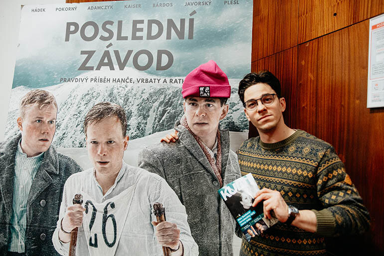 Marek Adamczyk, premiéra filmu Poslední závod, kino Scala v Brně, magazín KULT* Brno