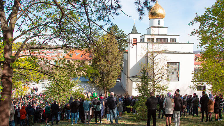 Otec Jozef Fejsak, pravoslavný duchovní, správce chrámu sv. Václava v Brně, magazín Kult* Brno