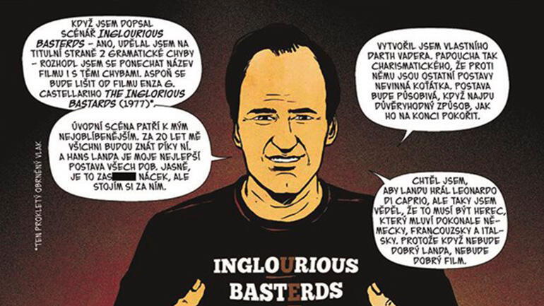 Quentin Tarantino, Tarantino o Quentinovi, Amazing Améziane, recenze, komiks, magazín KULT* Brno