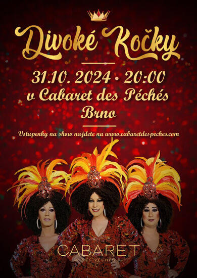 Akce Travesti show - Divoké kočky, Cabaret des Péchés. Magazín KULTINO* Brno