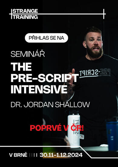 Přednáška The Pre-Script Intensive - Dr. Jordan Shallow, Strange Training Brno. Magazín KULTINO* Brno