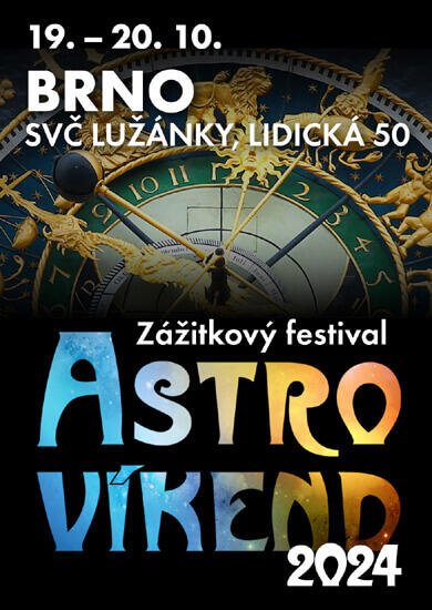 Akce Astrovíkend Brno, Lužánky středisko volného času Brno. Magazín KULTINO* Brno