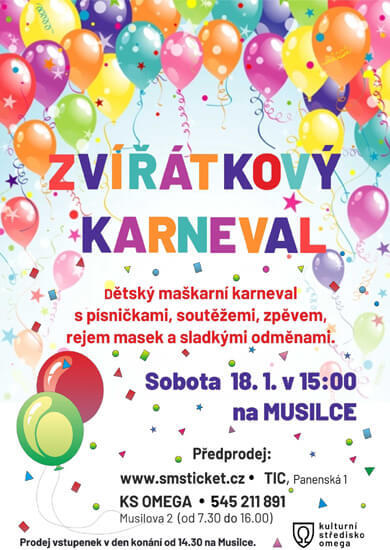 Akce Zvířátkový karneval, LD Musilka Brno. Magazín KULTINO* Brno