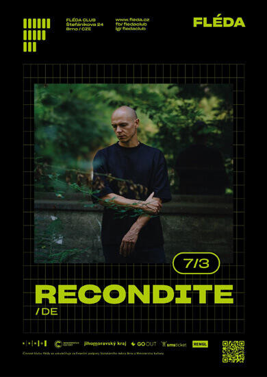 Hudba Recondite Live (DE), Klub Fléda. Magazín KULTINO* Brno