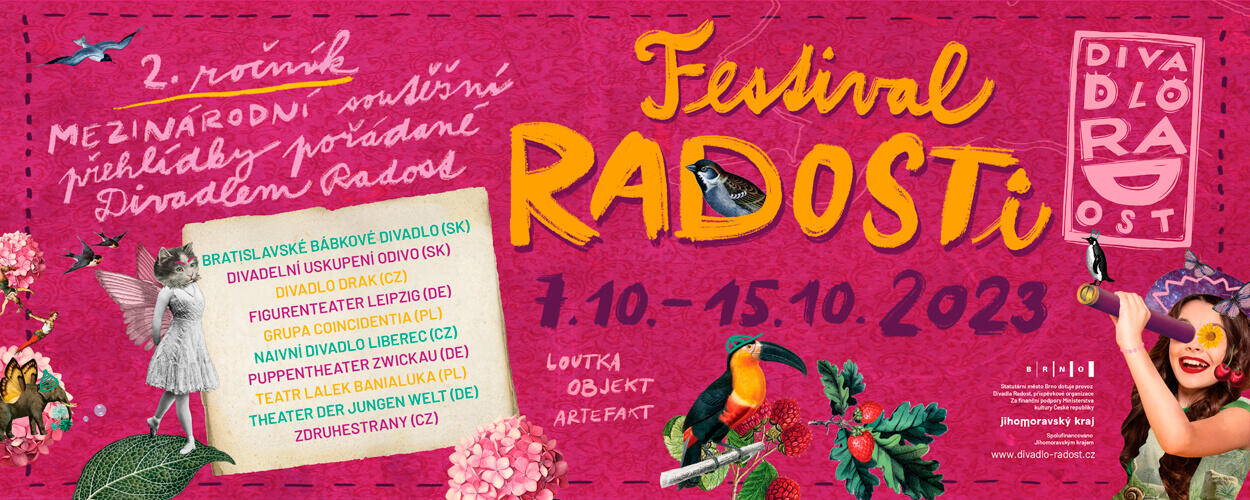 Festival Radosti, Divadlo Radost, Brno, 2. ročník, pro děti, pro dospělé,  *Magazín KULT*