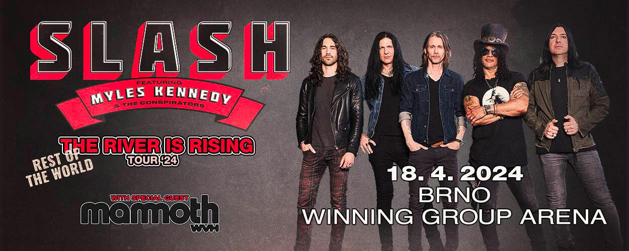 Slash s Myles Kennedy & The Conspirators, hudba, turné, koncert, Brno, magazín KULT*ino Brno